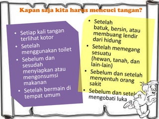 Kapan saja kita harus mencuci tangan?

 