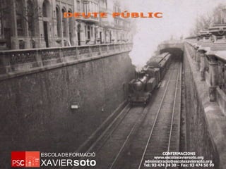 CONFIRMACIONS www.escolaxaviersoto.org administracio@escolaxaviersoto.org  Tel: 93 474 24 30 – Fax: 93 474 50 99 DEUTE PÚBLIC 