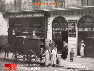 CONFIRMACIONS www.escolaxaviersoto.org administracio@escolaxaviersoto.org  Tel: 93 474 24 30 – Fax: 93 474 50 99 INFLACIÓ 