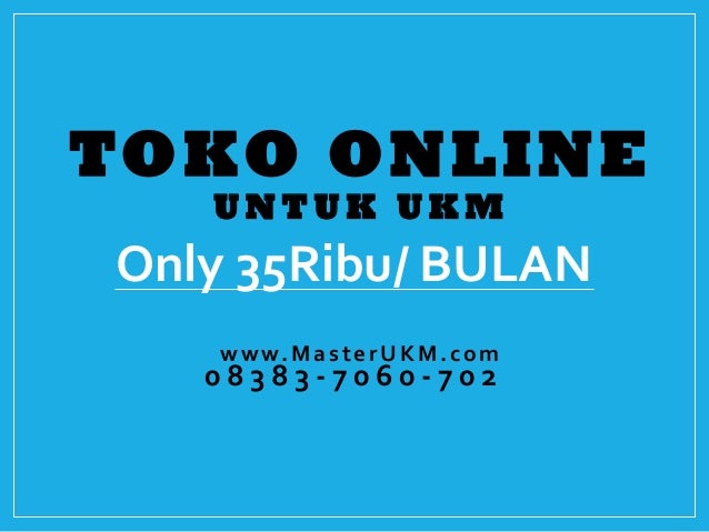 Promo 35 Ribu Untuk Pembuatan Toko Online
