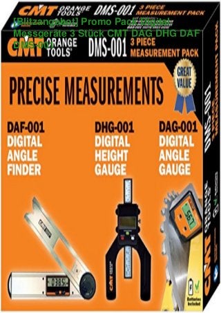 [Blitzangebot] Promo Pack Digital
Messgeräte 3 Stück CMT DAG DHG DAF
DMS-001
 