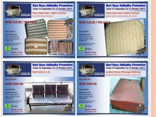 Hari Raya Aidiladha Furniture Promotion from 15 Sep to 15 Oct 2015