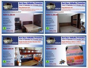 Hari Raya Aidiladha Furniture Promotion from 15 Sep to 15 Oct 2015