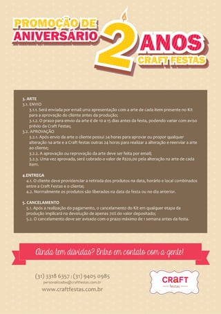 Regulamento Promoção Aniversário