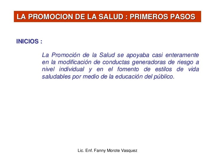 Promocion De La Salud 1