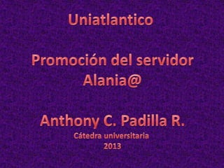 Promocion al servidor alania@