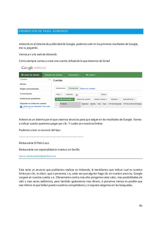 promocion adwords