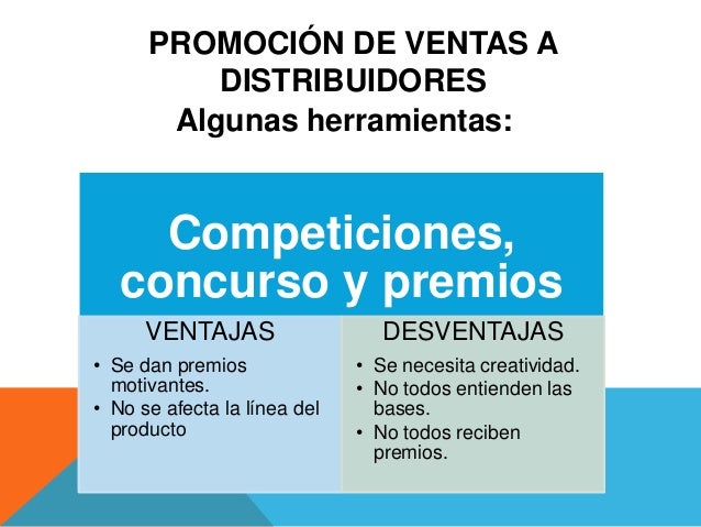 Desventajas De La Promocion De Ventas