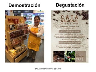 Dra. Alicia De la Peña de León
Demostración Degustación
 