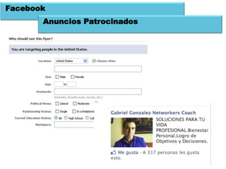 Facebook
       Anuncios Patrocinados
 