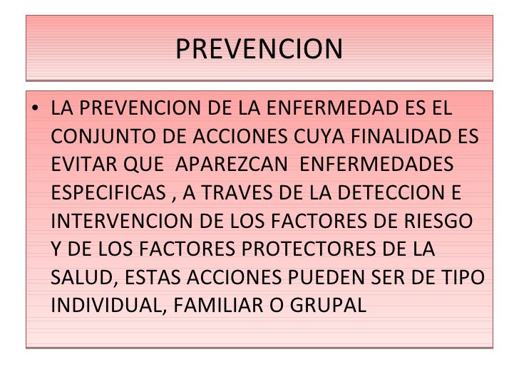 Promocion y prevencion Promocion y prevencion