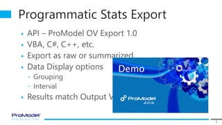 ProModel MedModel 2016 sp1 What's New? | PPT