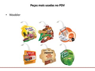 Comunicação com o Mercado
Peças mais usadas no PDV
• Woobler
 