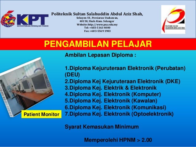 Promotion Advance Diploma In Medical Electronic PSA