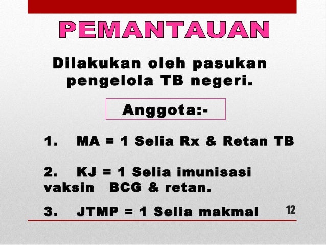 Promosi Kes & Pencegahan TB