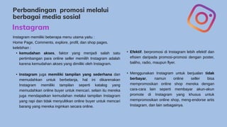 Faktor-Faktor Pendorong Minat Berjualan Secara Online pada Media Instagram