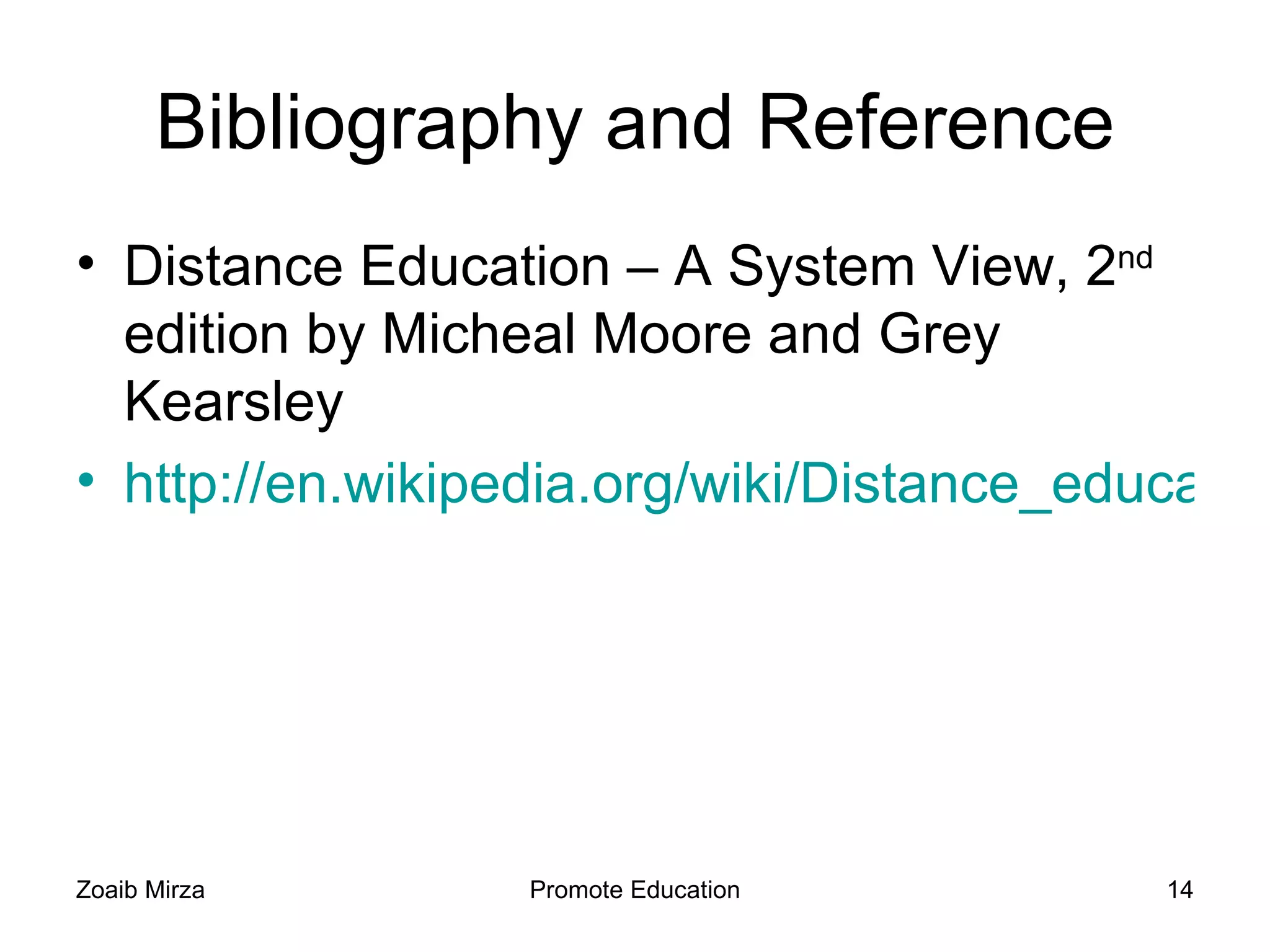 Promote Education Distance Education | PPT