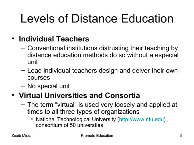 Promote Education Distance Education | PPT