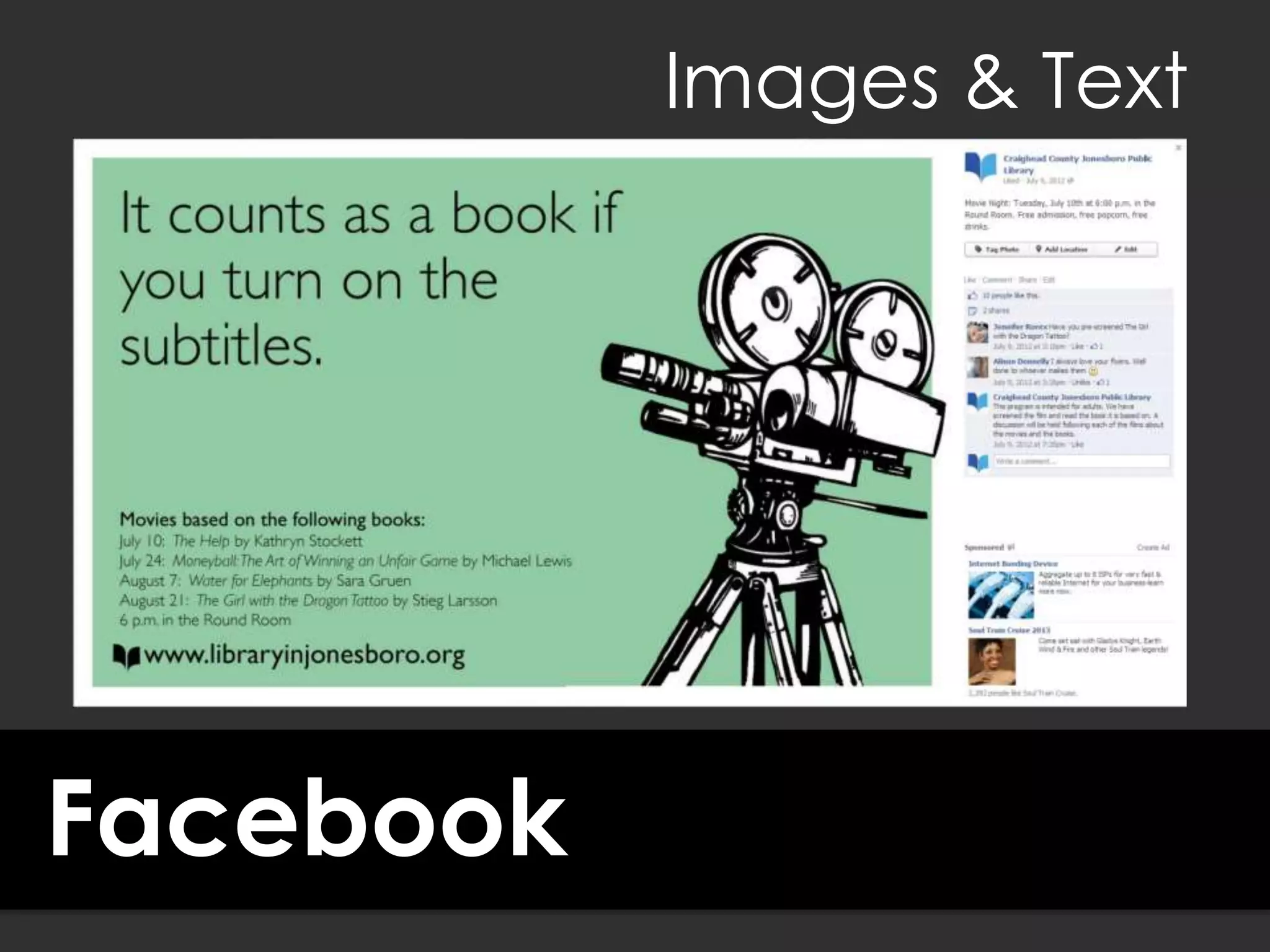 Facebook
Images & Text
 