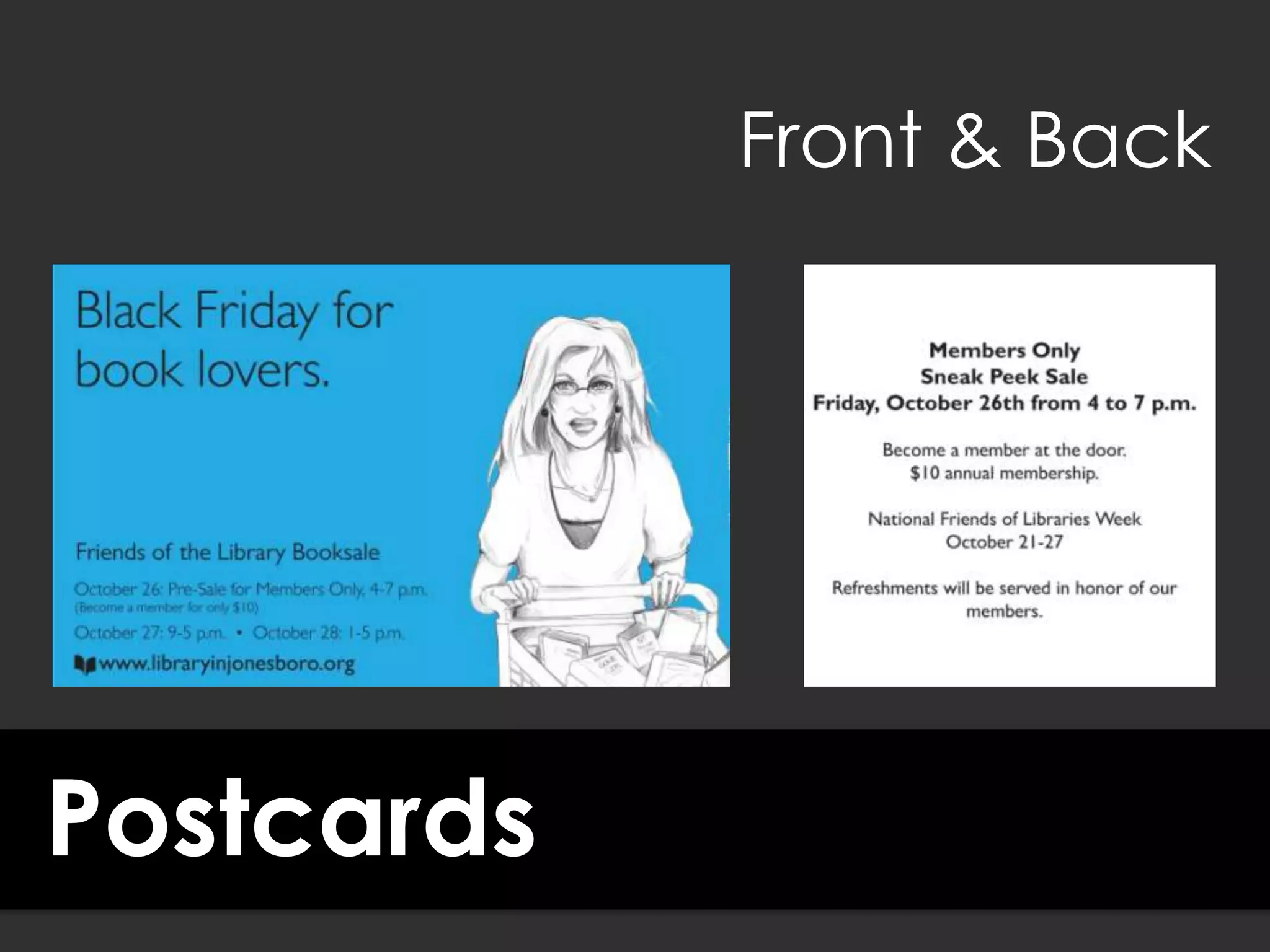 Postcards
Front & Back
 