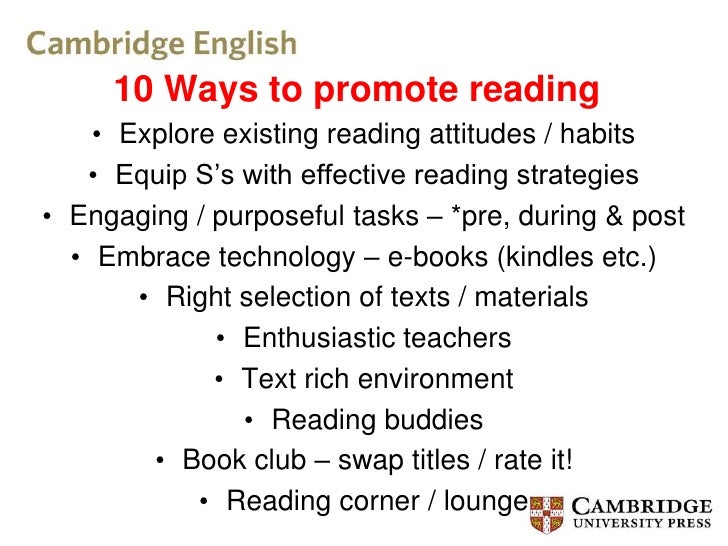 Promoting a reading culture