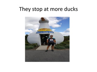 They stop at more ducks
 