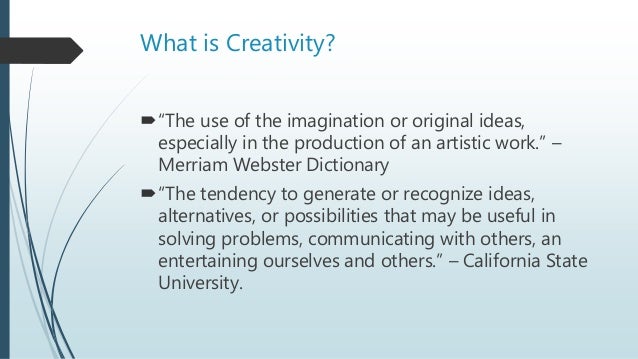 promoting creativity in the classroom ppt presentation