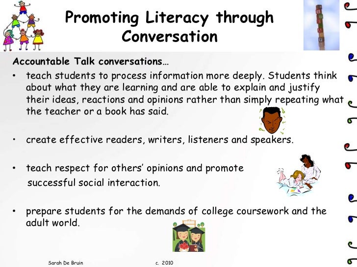 Promoting Literacy Through Conversation