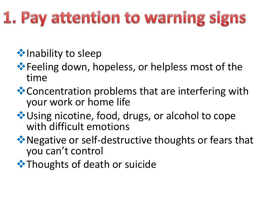 Promoting mental health and prevent mental illness