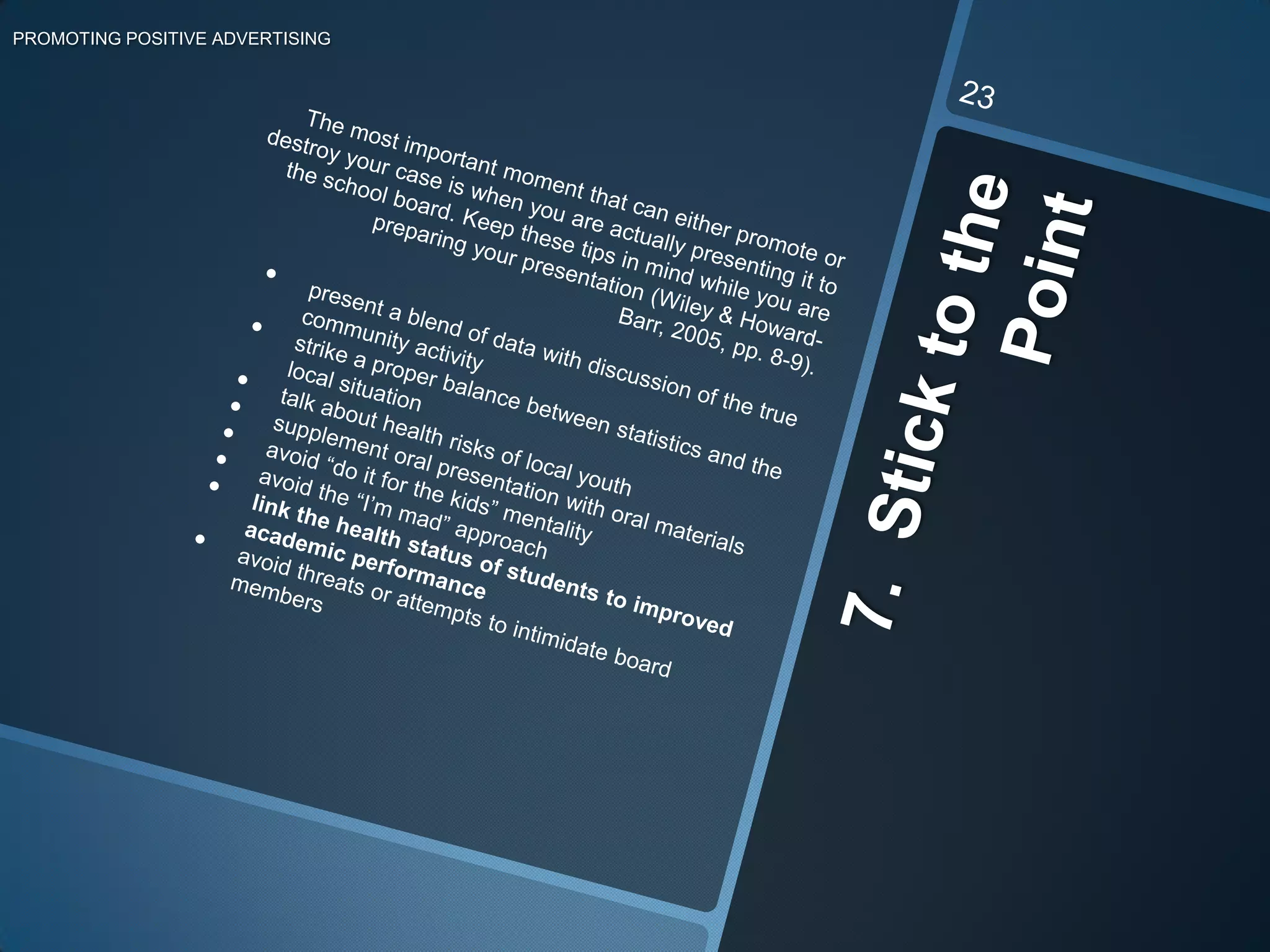 take “baby steps”