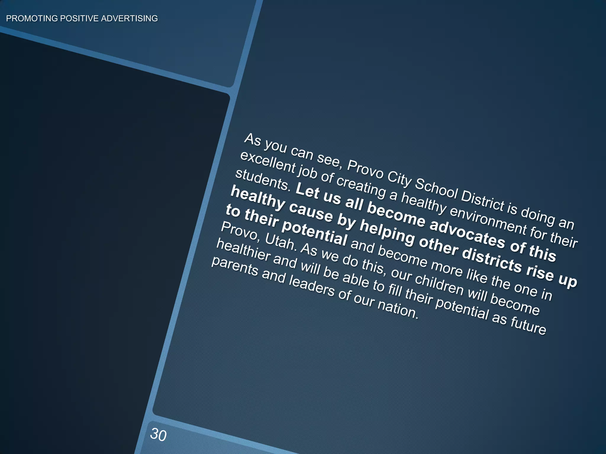 strike a proper balance between statistics and the local situation 