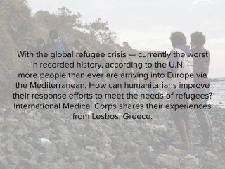 On the shores of Lesbos - a photo diary from International Medical Corps first responders