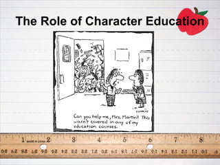 The Role of Character Education
 
