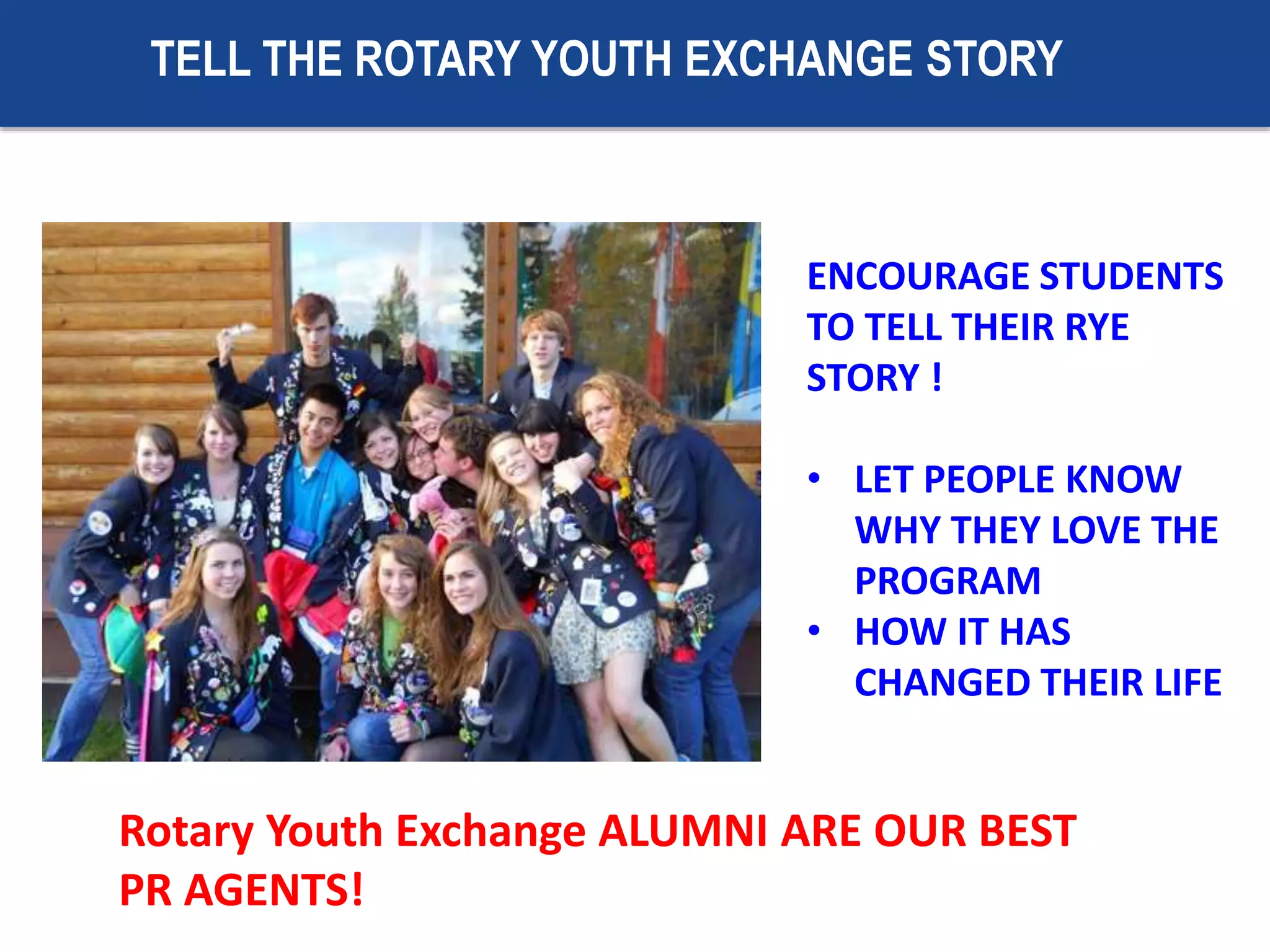 Promoting Rotary Youth Exchange | PPTX