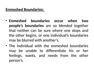 Promoting Self-Esteem: Development of self esteem, Boundaries | PPTX