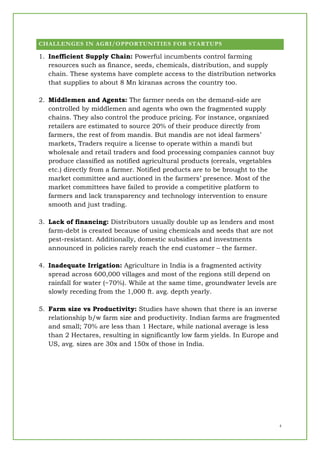 Promoting startups in agriculture | PDF