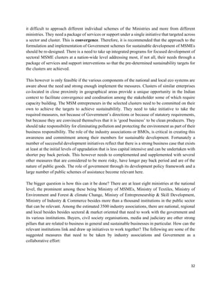 Promoting Sustainable Development of MSMEs - FMC | PDF