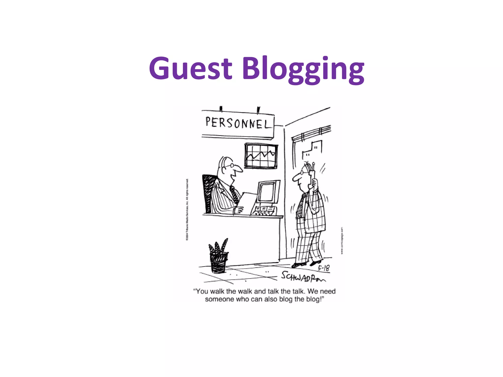 Guest Blogging 