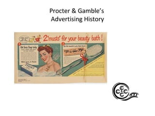 Procter & Gamble’s
Advertising History
 