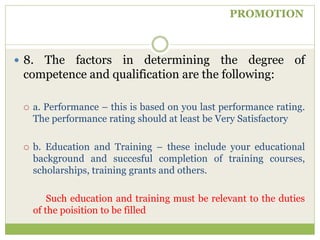 Competency Based Promotion Promotion | PPTX