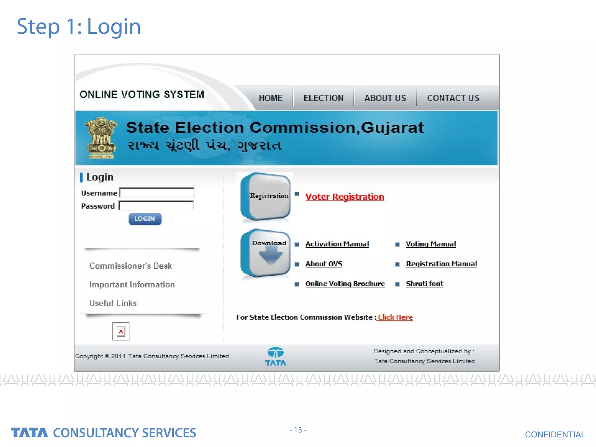 Step 1: Login




                - 13 -
                         CONFIDENTIAL
 