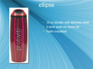 ellipse 15 oz double wall stainless steel 2-tone push-on dome lid Foam insulated 