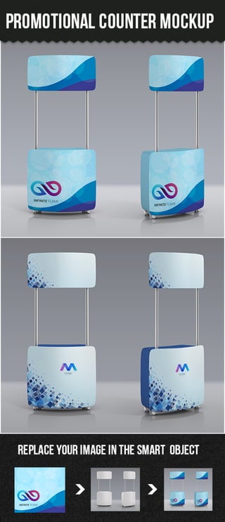 Promotional counter mockup