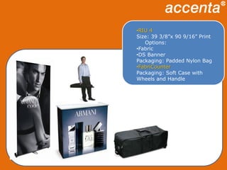 Customized Crate to fit RIU4 & PodiumRDS Double-SidedSize: 33 1/2”x  86” Print Options:Fabric