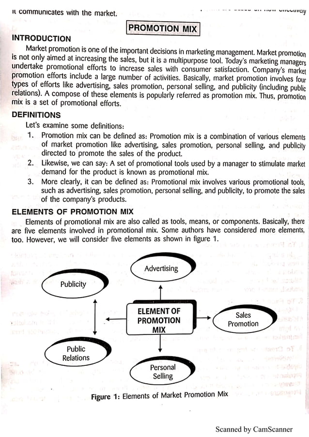 Promotion mix: elements of promotion mix and components of promotion ...