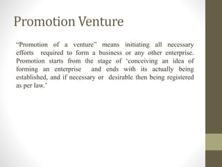 Promotion of a venture opportunity analysis | PPTX - Business Venture Capital Trade Promotion Programs