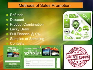 Promotion Mathods Promotion mix