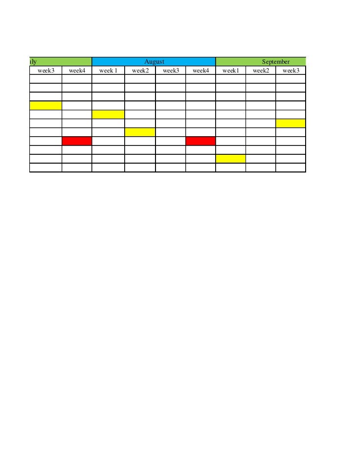 promotion schedule