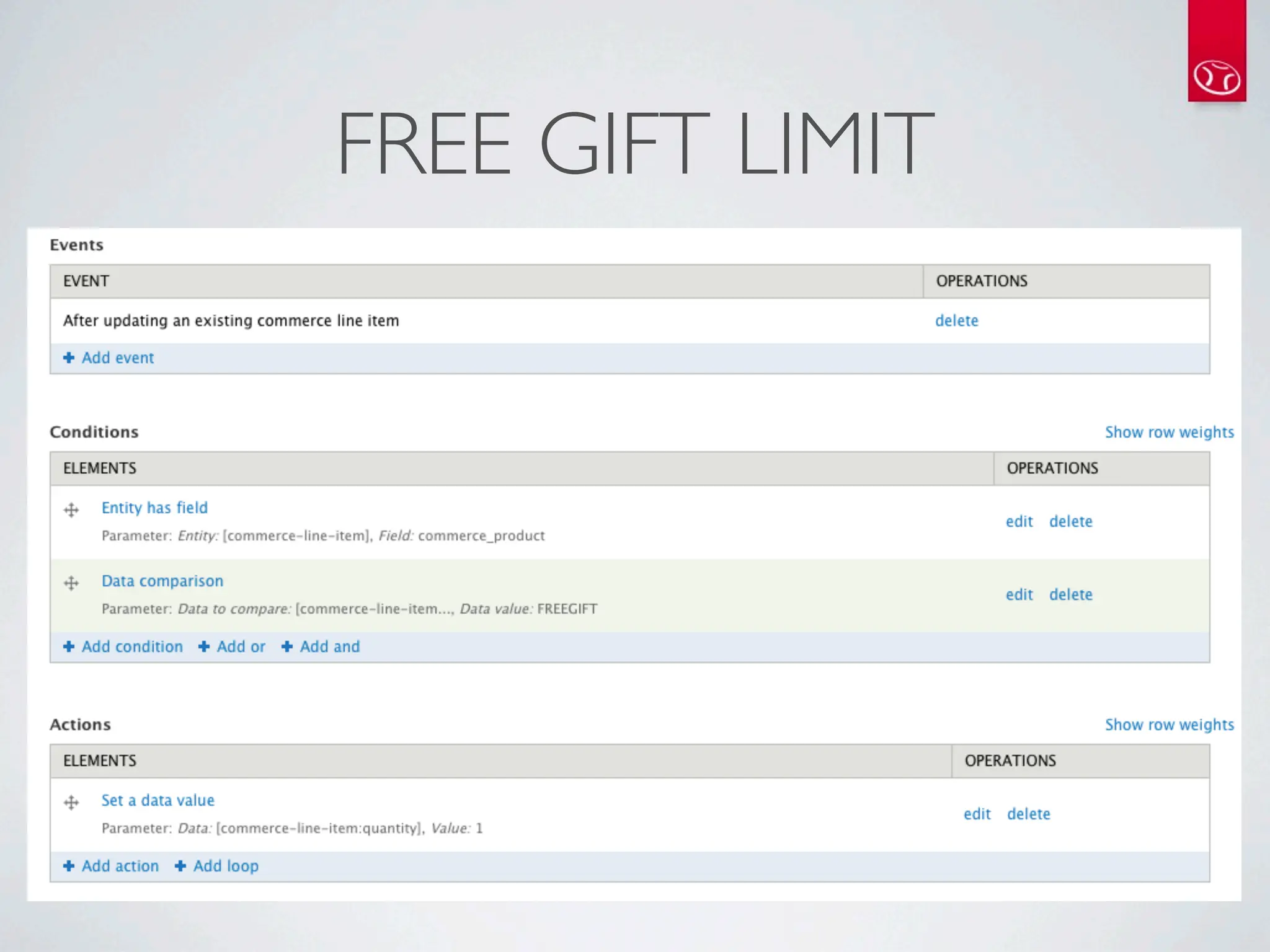 FREE GIFT LIMIT
 