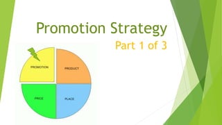 Promotion Strategy
Part 1 of 3
 